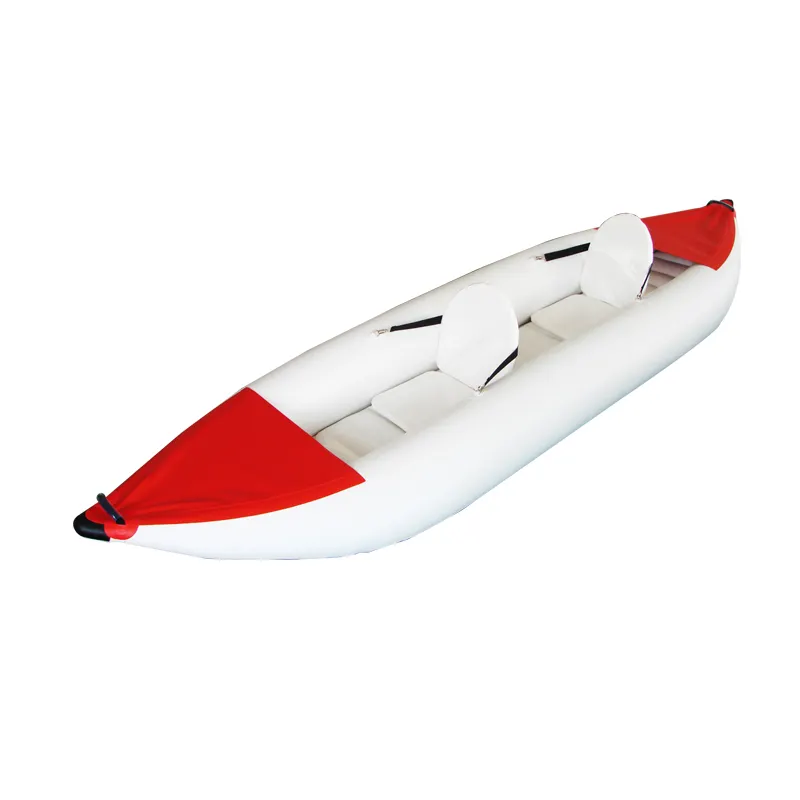 2019 ออกแบบใหม่ Man Drop Stitch สีขาวน้ำ Inflatable Kayak 1 คนผลิตในประเทศจีนสำหรับขาย