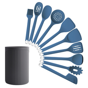 ชุดอุปกรณ์ครัวซิลิโคนทนความร้อนสูงแบบใหม่ ไม่ติดกระทะ ชุดตะหลิว ช้อน อุปกรณ์ทำอาหาร สำหรับใช้ในบ้าน - Product Image 6