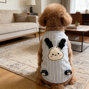 [618] Pet <b>Clothes</b> <b>Cat</b> 3D Bear Plush Vest, Bichon Frise Small Dog Puppy Thin Dog <b>Clothes</b> - Product Image 3