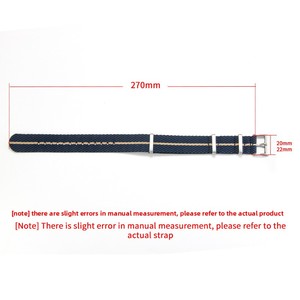 Bracelet de montre en nylon tissé jacquard impeccable compatible avec les modèles Omega Seamaster 300 & Speedmaster Moonwatch/No Time Die, bracelet de 20/22 mm - Product Image 2