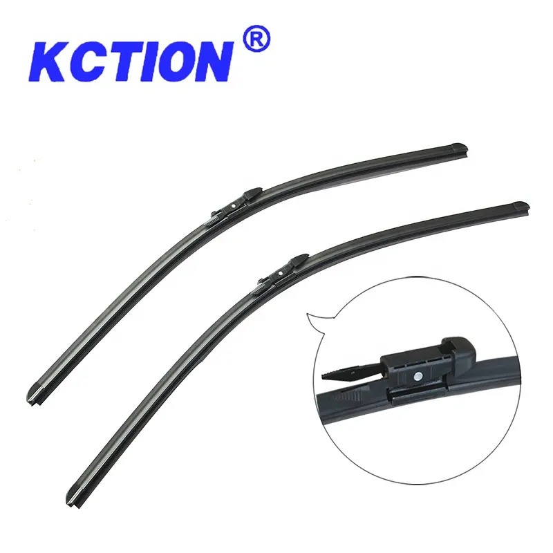 Kction K-217 Wiper Set 2 Pairs Pinch Tab Arm Adapter B1 Blades Glasses Wiper Repair Auto Car Multifunction Wiper Blades