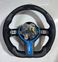 Volant de direction en fibre de carbone personnalisé avec LED pour BMW Série 3 4 5 6 7 8 G20 G2X G3X M3 M4 M5 330i 330e 340i 440i