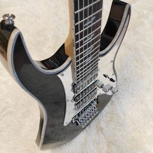 <span class=keywords><strong>Guitare</strong></span> électrique <span class=keywords><strong>IbaneZ</strong></span> 7 cordes noire élégante haut de gamme, modèle de performance professionnelle premium avec un aspect élégant - Product Image 5