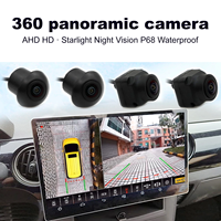 Radar d'aide à l'inversion de la voiture Caméra de voiture panoramique à 360 degrés pour Honda Accord Civic 2022 Système de navigation Bird View