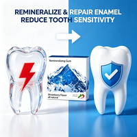Chewing-gum reminéralisant à l'hydroxyapatite, saveur fraise, xylitol, protection contre les caries, réparation de l'émail, sans sucre, soin buccal pour adultes, 30 unités