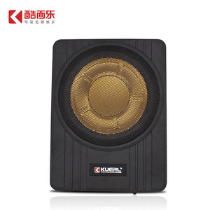 Kuerl Subwoofer 10 pouces 12V pour voiture, mini haut-parleur de basses haute puissance en alliage d'aluminium, type canon - Product Image 1