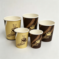 Gobelet en papier jetable personnalisé anti-graisse en kraft pour charcuterie, frites, pop-corn et autres plats à emporter pour fêtes