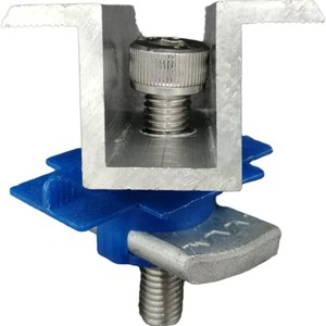 Pince de fixation solaire en aluminium 20x20mm anodisée pour système photovoltaïque - Product Image 2