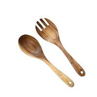 Cuillère en bois d'acacia écologique de style moderne pour soupes et bouillies, finition miroir, directement de l'usine, ustensile de cuisine