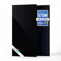 Stock UE Module TOPCon Pv Panneau solaire Panneaux solaires photovoltaïques 430w 400w 500w 450w 550w Panneaux solaires bifaciaux noirs