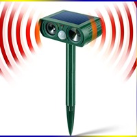 Répulsif Solaire Ultrasonique pour Animaux, Vente Directe Fabricant, Matériau ABS, Modèle 808, pour Chats, Souris, Oiseaux, Chiens, Serpents, Fournitures de Jardin