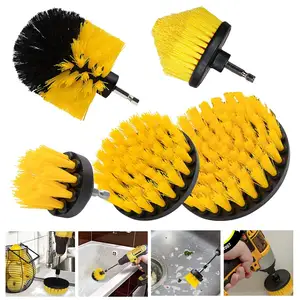 5 Pack Drill Brush Attachments Set Power Scrubber Cleaning Brush Bathroom  Scrub Brushes Corners Cleaning Brush kit with Extend Long Attachment for