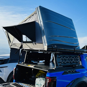 Roll-over SUV Car-mounted Portable Outdoor Quick-opening Four-season Camouflage Car Folding ABS Aluminum Hardtop Roof <b>Tent</b> - Product Image 4