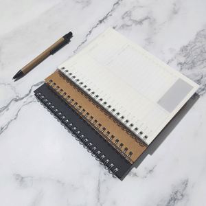 Gold Coil Daily Planner Custom logo Business Fitness B6 Size Custom Notebook for Subjects Learning - Product Image 4