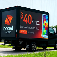 Écran LED pour véhicule publicitaire, promotion commerciale sur camion, écran électronique LED monté sur voiture