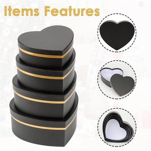 <strong>Flower</strong> Gift Boxes with Lids for Present Heart Shaped <strong>Flower</strong> Boxes for Arrangements Set of 5 Floral Gift <strong>Box</strong> for Valentine's Day - Product Image 3