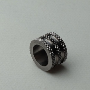 High Precision CNC Machined Aluminum Knurled <b>Spacer</b> Bushing with for Machining and Milling for Custom Assembly Parts - Product Image 1