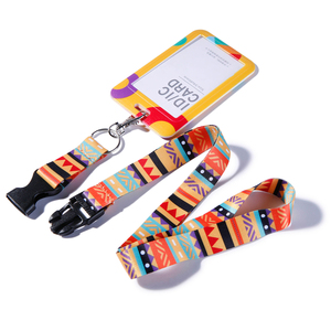 Porta Tarjetas de Identificación con Correa para el Cuello, Cordón Plano de Poliéster - Product Image 6