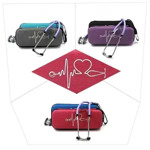 Portable EVA Stethoscope Case With Durable Zipper Closure Dustproof Bag Style For Stethoscope