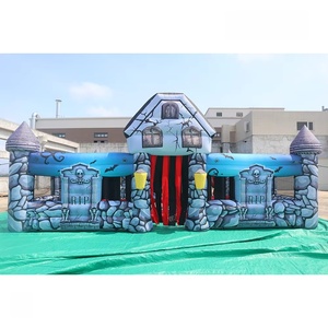 Envío aéreo rápido a domicilio, laberinto inflable de Halloween <span class=keywords><strong>divertido</strong></span> y aterrador, habitación de <span class=keywords><strong>escape</strong></span> inflable de terror, laberinto de zombies. - Product Image 2