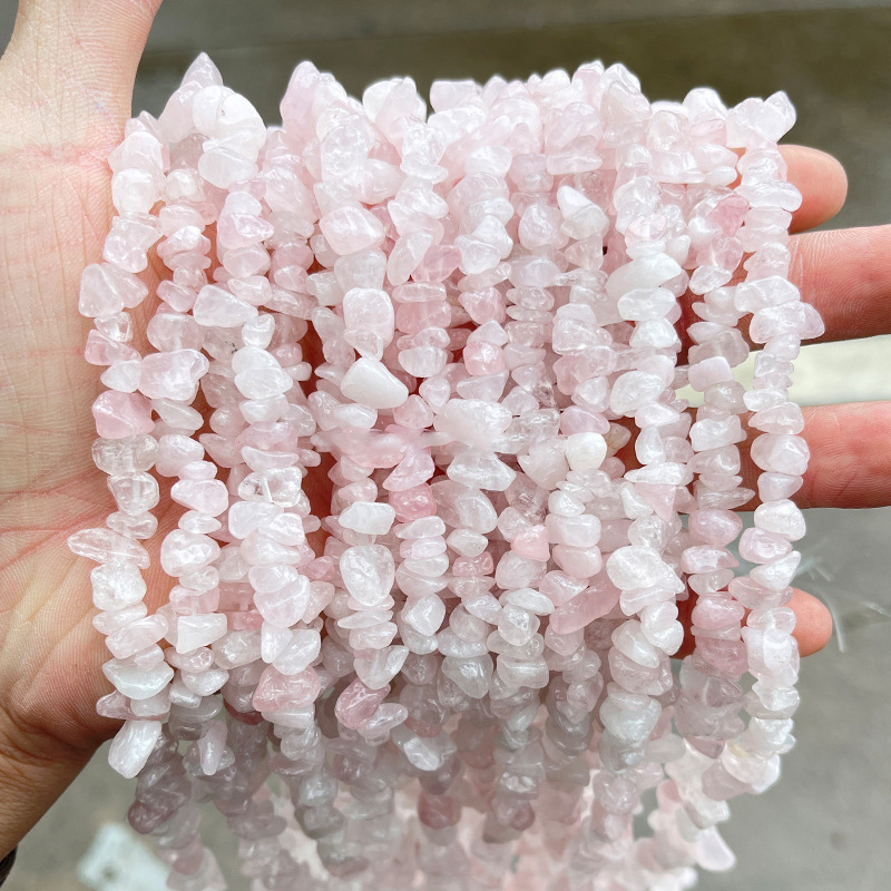 Pietra frantumata al quarzo rosa naturale