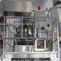 Machine d'emballage automatique rotative intelligente pour sachets préformés à fermeture éclair, avec bec verseur, pour aliments, petites graines, biscuits, granulés et grains de café