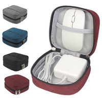 <strong>Travel</strong> Mini Pouch <strong>Electronic</strong> Cable Accessories Storage Gadget Bag Mini Zipper Closure Cable <strong>Organizer</strong> for Power Adapter