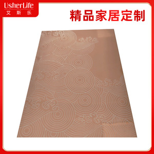 Stainless Steel PVD Coated Laser Engraved Plate 300 Series New Chinese Style Office Building Elevator Decorative Mirror Panel - Product Image 4