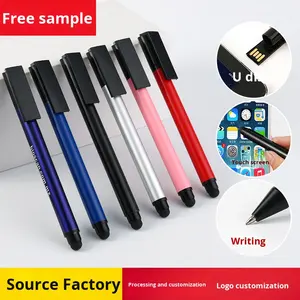 Персонализированная USB-флешка-ручка с различной емкостью (2ГБ, 4ГБ, 8ГБ), из цельной латуни и натурального дерева, с гелевыми чернилами, с логотипом, промо-сувенир, карманная USB-ручка - Product Image 3