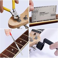 Professional 72-Piece Guitar Tool Kit Luthier Guitar Repair and Setup Accessories Musical Instrument Tool Kit