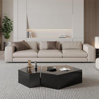 Table basse multifonctionnelle irrégulière pour salon et maison