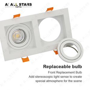 <span class=keywords><strong>Spot</strong></span> lumineux LED carré <span class=keywords><strong>encastrable</strong></span> et réglable, éclairage d'intérieur, luminaire de plafond, angle d'éclairage réglable, G5.3 MR16, GU10 - Product Image 4
