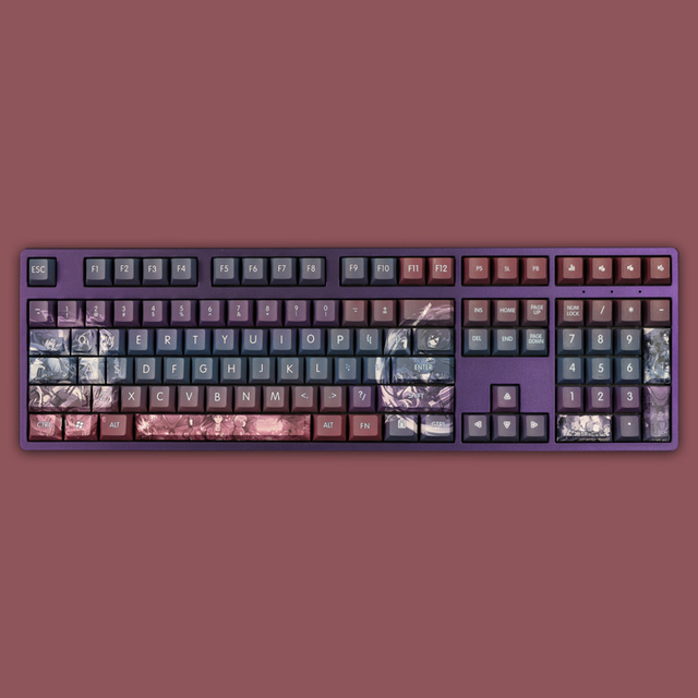 High Quality Attack on Titan Anime PBT Dye Sublimation 108keys Cherry Profile Keycaps Set