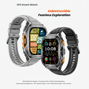 สมาร์ทวอทช์พร้อมจอแสดงผล AMOLED, โหมดกีฬา100 + โหมดกันน้ำ50เมตร, นาฬิกาจีพีเอสกลางแจ้ง - Product Image 1