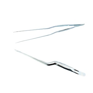 Pince à épiler en forme de pistolet en acier inoxydable LK-126, instrument chirurgical dentaire, outil de précision manuel pour les procédures de soins bucco-dentaires - Product Image 1