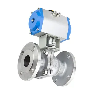 150lb Dn80 Wcb Segment Ball Valve High Temperature Forged Fixed Mounting Pneumatic Flanged Ball Valve