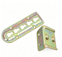 Connecteur de lit en zinc pour lit en bois, support de lit, connecteur de rail de lit