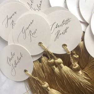 Paquete de etiquetas colgantes con logotipo personalizado barato, paquete de etiquetas para peluca, etiquetas para pestañas, etiquetas para el cabello, etiqueta colgante con borla - Product Image 4