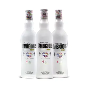 Muazzam votka sıcak satış şişe ambalajlama alkollü içecekler şeffaf votka likör