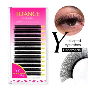 Extensions de Cils en Gros Logo Personnalisé Forme YY 3D 4D 5D 6D en W Courbure D TDANCE Cilios - Product Image 2