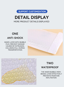 Tùy chỉnh Vàng Poly bong bóng bảo vệ chống sốc bọt bong bóng phong bì túi cho bao bì may mặc thể hiện công nghiệp sử dụng - Product Image 3