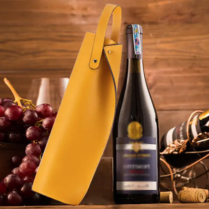 Túi Đựng Chai Rượu Đơn Logo Tùy Chỉnh Túi Đựng Rượu Bằng Da Có Tay Túi Đựng Rượu Xách Tay Làm Quà Tặng Dã Ngoại - Product Image 5