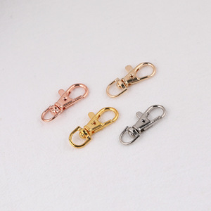 Metal Lobster Clasp <b>Hook</b> Keychain Accessory For Diy Bag Jewelry Making 20mm Plated Rose Gold Silver Gold Colorful - Product Image 1