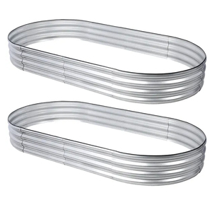 Grande jardinière en métal <span class=keywords><strong>Lit</strong></span> de jardin <span class=keywords><strong>surélevé</strong></span> en acier galvanisé <span class=keywords><strong>pour</strong></span> légumes - Product Image 4