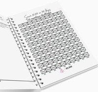 Spirale personnalisée Argent Budget Économiser de l'argent Défi Journal Planificateur de budget financier mensuel non daté