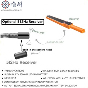 Localizador y Receptor de Tuberías <span class=keywords><strong>VICAM</strong></span> de 512 Hz con Control Remoto para Detección de Tuberías en Interiores y Exteriores - Product Image 4