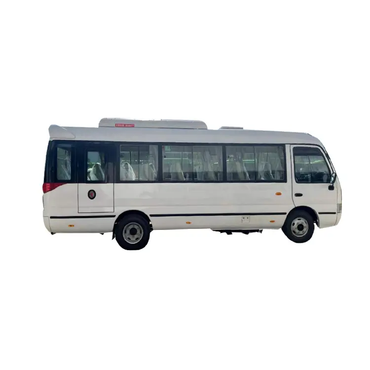 4 porte usato bus per la vendita, coaster bus 21 posti usato manuel, usato mitMitsubishi rosa autobus per la vendita veicoli auto velocità Max 100 km/h