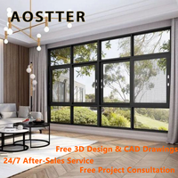 AOSTTER Puertas y Ventanas de Aluminio Personalizadas, Ventanas de Aluminio Modernas, Ventana de Aluminio