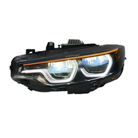 Feux avant LED exclusifs SJC V3 fumés pour BMW Série 4 F32 F36 M4 F82 F80 13-19 IKON Jaune Blanc Rouge Tricolore