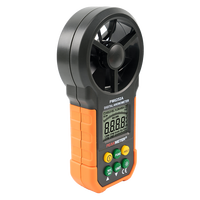 Anémomètre numérique portable pour la mesure du volume d'air, enregistreur de vitesse du vent avec écran LCD rétroéclairé, en matériau ABS, pour grue